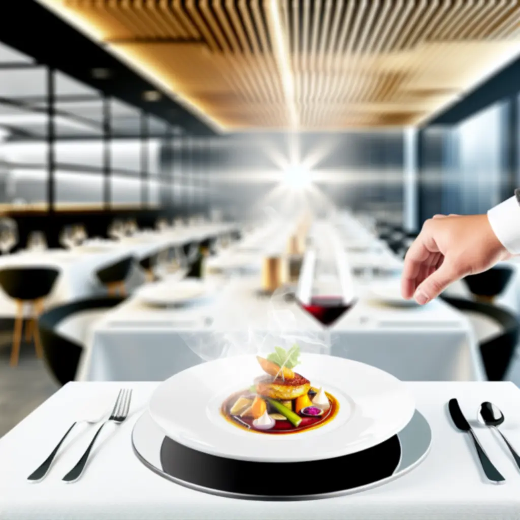 Prémium fine dining fogás az Auto Car Advice éttermében