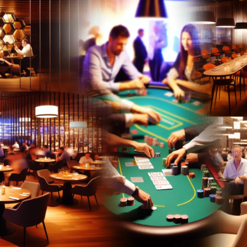 Modern étterem a pókerterem mellett