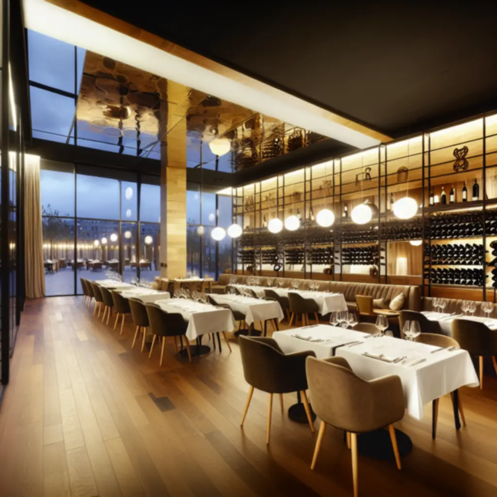 Elegáns, modern éttermi enteriőr Magyarországon, az Auto Car Advice-ban